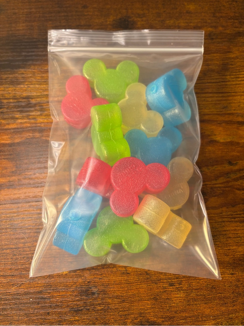 Assorted Color Disney ice cubes. 24 total